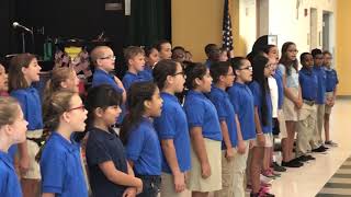 Zellwood Elementary Disney application 2018StarSpangled Banner [upl. by Armyn]