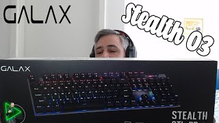 TECLADO GAMER MECÂNICO GALAX STEALTHY STL03  REVIEW TOP [upl. by Aisena670]