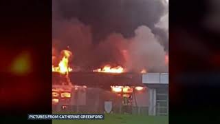 High school in Fife goes up in flames Scotland  ITV News  26th August 2019 [upl. by Davidson]