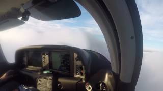 Cirrus SR22 Approach To Minimums With ATC [upl. by Curtice787]