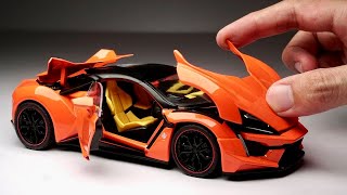 Unboxing of Lyken Hypersports Super Diecast Model Car 🍊 [upl. by Jegar]