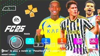 EA SPORT FC 25 PPSSPP Download English Commentary Real Faces amp Stunning Graphics Ultimate Football [upl. by Ollie]