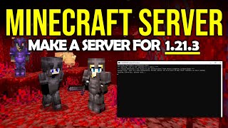 How To Make a Minecraft Server for 1213 [upl. by Harrat176]