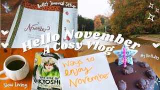 Hello November 🍂 Reset Bullet Journal SetUp My Birthday Books amp Romanticising the Little Things [upl. by Nywled]