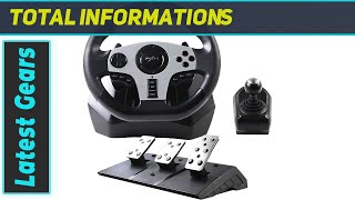 PXN V9 Game Steering Wheel with Pedals and Shifter Ultimate Gaming Experience [upl. by Atires]