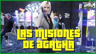 TODAS LAS MISIONES DE AGATHA DEL DLC CASINO DE GTA V ONLINE EN DIRECTO [upl. by Cacka]