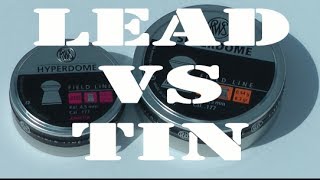 PELLET TEST  Tin Airgun Pellet v Lead Airgun Pellet  Hyperdome Vs Superdome 177 [upl. by Nal130]