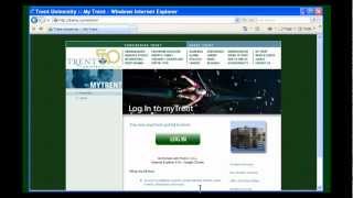 MyTrent  Claim User ID and Login [upl. by Berriman879]