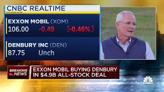 Exxon Mobil CEO Darren Woods on 49 billion Denbury deal It allows us to further reduce emissions [upl. by Renzo]