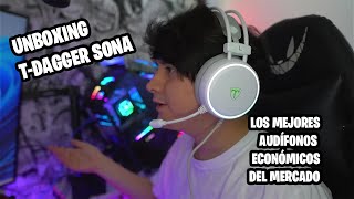 UNBOXING AUDIFONO TDAGGER SONA  COTIZO MONITORES EN TIENDAS DE PC GAMER [upl. by Eirehs47]