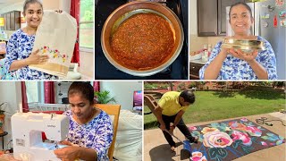 Onam saree vangiyachu  Brass Urli Inji puli recipe  laundry stripping  Day in my life vlog [upl. by Remmer1]