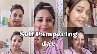 Self Skin Care Pampering Day🧖‍♀️  For healthy glowing Skin [upl. by Yerfej]