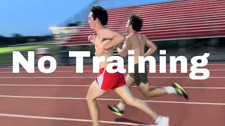 Running an 800 Meter Time Trial with No Training [upl. by Anilave299]