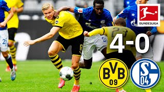 Borussia Dortmund vs FC Schalke 04 I 40 I Haaland Guerreiro amp Hazard Goals in Revierderby Win [upl. by Anatsirhc808]