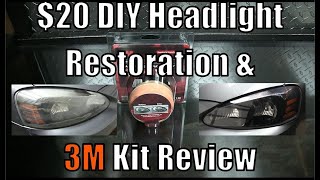 20 DIY  How to Restore Nasty Hazed Headlamps  3M Headlight Polishing Kit Review [upl. by Lorna]