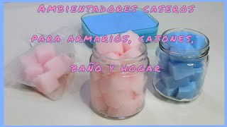 AHORRO 2 Ingredientes AMBIENTADORES CASEROS PARA ARMARIOS CAJONES BAÑO Y LAS ESTACIAS DEL HOGAR [upl. by Elyr841]