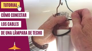 Cómo conectar los cables de una lámpara de techo  Tutorial para principiantes [upl. by Gothar339]