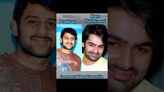 Prabhas 🆚 Ram Pothineni life journey prabhas rampothineni life journey shorts ytshots viral [upl. by Orvil461]