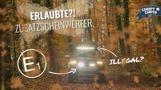 Zusatzscheinwerfer  RECHTLICHES  Was ist diese ECEZulassung 🚔🤔 legale Fernscheinwerfer StVZO [upl. by Schellens]