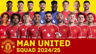 MANCHESTER UNITED Full Squad For Season 202425  Man United  FootWorld [upl. by Yrrab191]