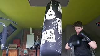 boxing bag workout exhausted [upl. by Osmo]