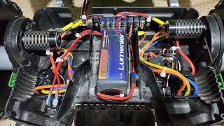 Power Wheel Dune Racer Test 6S Lipo 2000kv brushless motors 150amp ESCs MLToys Stage V gearboxes [upl. by Okime261]