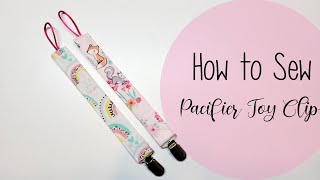 How to sew a pacifier toy clip [upl. by Letta]