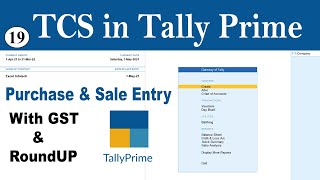 TCS Entry in Tally Prime  TCS On Purchase amp Sale Entry in Tally Prime  TCS Entry With GST in Tally [upl. by Schulman260]