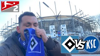 KSC siegt trotz HSVComeback durch doppelten Blitzstart 🥲 Stadionvlog Hamburger SV vs Karlsruher SC [upl. by Jehoash]