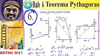 teorema pythagoras  matematika kelas 8 bse k13 rev 2017 lat 61 no6 garis bantu [upl. by Anahsak]