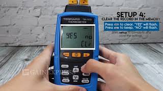 TM747D Digital 4Channel K J T  E R  S N Type Thermocouple Thermometer [upl. by Erina]