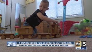 3yearold calls 911 and saves his moms life [upl. by Terrel]