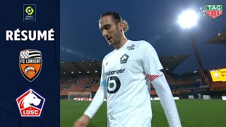 FC LORIENT  LOSC LILLE 1  4  Résumé  FCL  LOSC  20202021 [upl. by Anerbas957]