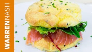 Cloud Bread Recipe  Gluten amp Carb Free  Recipes by Warren Nash [upl. by Akinak341]