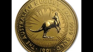 1991 GOLD 120 oz Kangaroo Australian Nugget [upl. by Diamante]