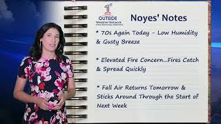 Wednesday’s Noyes’ Notes1°Outside Today Critical Fire Weather in Gusty Breezy plus 2 Shoutouts [upl. by Tut]