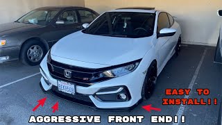 2020 Honda Civic Si gets a Front Lip install [upl. by Margaret]