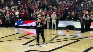 Wake Forest Men’s Basketball Vs Alabama Charity Exhibition Game National Anthem Sabrina Patel [upl. by Haneekas972]