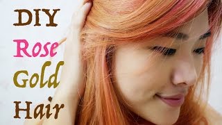 DIY Rose Gold Hair at Home with Manic Panic IND [upl. by Weisburgh]