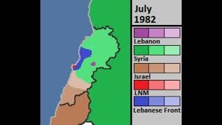 Lebanese Civil War Every Month [upl. by Placeeda]