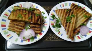 Grilled Sandwich Banana kitna Aasan haiCheese Grilled Sandwich without Griller and Oven🥪Sandwich [upl. by Isia569]