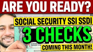 Why 3 Social Security CHECKS are Coming This MONTH  SSA SSI SSDI Update [upl. by Yvon]