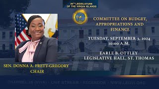 09032024  Committee on Budget Appropriations and Finance [upl. by Maxwell]