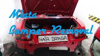 Do it Yourself Miata Rear Bumper Removal [upl. by Wappes]