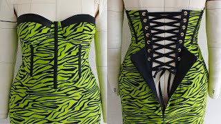 HOW TO SEW A INBUILT CORSET [upl. by Brynn391]