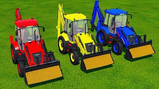 LOADER OF COLORS  GIGA Silage Loading With Mini Loaders To Big Loaders  Farming Simulator 22 [upl. by Anilegna]