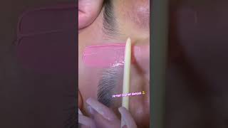 Brow wax strips satsfying 🤩👌〽️ satisfying waxing skincare subscrib shorts viralshort beauty [upl. by Kammerer440]