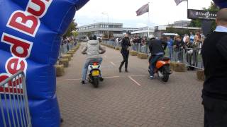 ZIP SP 300cc sprint 1  Scooter Meeting Two Wheels Silverstone 11092011 [upl. by Faludi468]