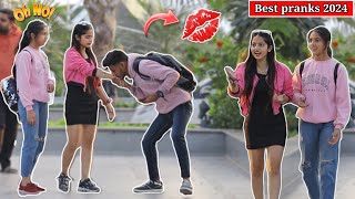 Prank videos funny public reaction  Best Reaction Prank On Girls  Prank video Funny Prank 2024 [upl. by Aneger]