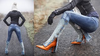 Miss Sixty Alex Jeans with Vintage Buffalo London Boots [upl. by Blakeley]